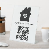 Wifi QRコードスキャンによる自己接着剤の接続 台座サイン (インサイチュ)