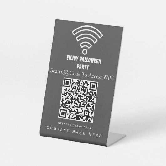 Wifi QRコードスキャンによるLight Ashの接続 台座サイン (正面)