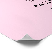 Wifi QRコードパスワード |スキャンしてピンクに接続 ポスター (角)