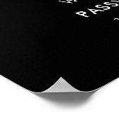 Wifi QRコードパスワード |スキャンして黒に接続 ポスター (角)