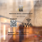 Wifi QRコードビジネスロゴウィンドウの固定 ウィンドウサイン (シート2)