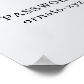 WiFi QRコードポスターグレー – アクセスのスキャン ポスター (角)