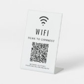 Wifi QRコード スキャンで接続 台座サイン (正面)