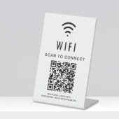 Wifi QRコード スキャンで接続 台座サイン