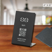 Wifi QRコード 台座サイン