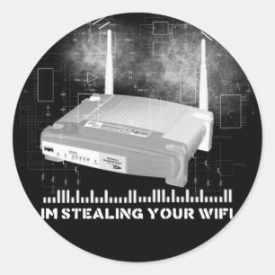 wifitheifblack ラウンドシール