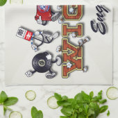 Wiganのマンガのキャラクタ キッチンタオル (折り畳み)