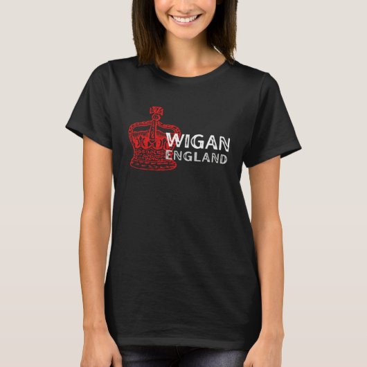 WIGAN England Crown Badge Tシャツ (正面)