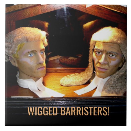 Wigged Barristerホワイトセラミック6×6タイル タイル (正面)