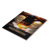 Wigged Barristerホワイトセラミック6×6タイル タイル (側面)