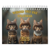 Wigged out Cat カレンダー (カバー)