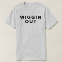 WIGGINの1980年の俗語のレトロのTシャツ