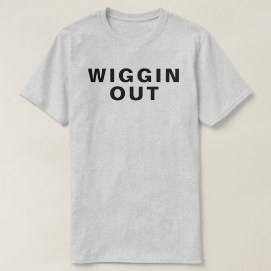 WIGGINの1980年の俗語のレトロのTシャツ Tシャツ (デザイン正面)