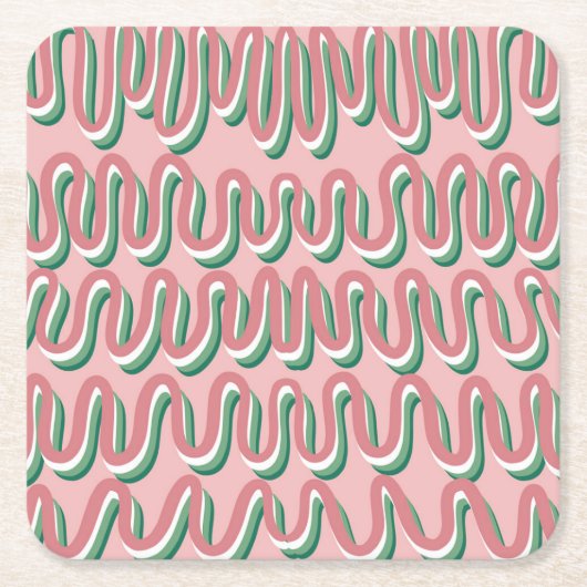 Wiggle Coaster スクエアペーパーコースター (正面)