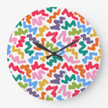 Wiggle wiggle contemporary clock