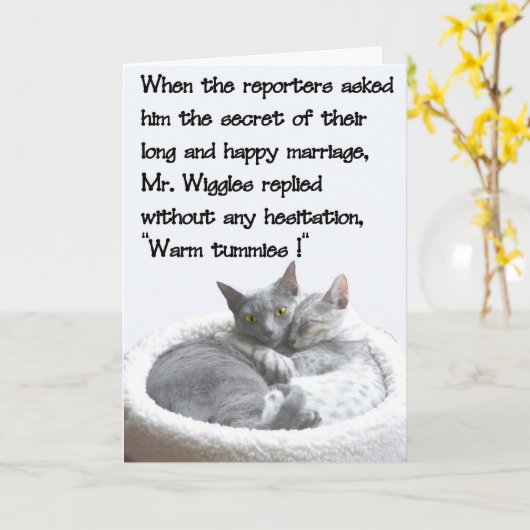 Wiggles'氏記念日 カード (黄色い花)