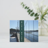 Wiggly Bridge York Maine Photographic ポストカード (スタンド正面)