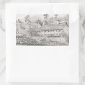Wight UK 2008のMottistone Hall Isle 長方形シール (バッグ)