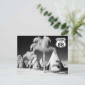 Wigwam Motel, Route 66, Rialto, California ポストカード (スタンド正面)