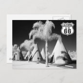 Wigwam Motel, Route 66, Rialto, California ポストカード (正面/裏面)