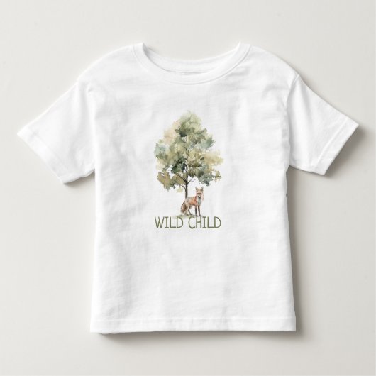 WiILDチャイルドウッドランドキツネベビートドラーTシャツ トドラーTシャツ (正面)