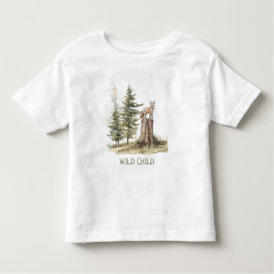 WiILDチャイルドフォレストウッドランドキツネベビー幼児 トドラーTシャツ