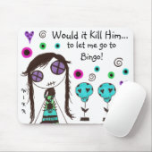 WIKH Ser#104の女の子は楽しい時を過したいと思いますも! マウスパッド (マウス)