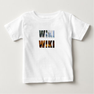 Wiki-Wiki風光明媚な印刷乳児&幼児Tシャツ ベビーTシャツ