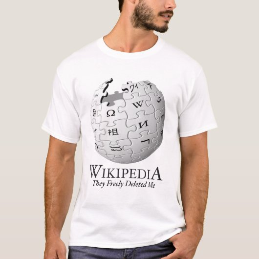 Wikipediaは私を削除しました[パロディ] Tシャツ (正面)