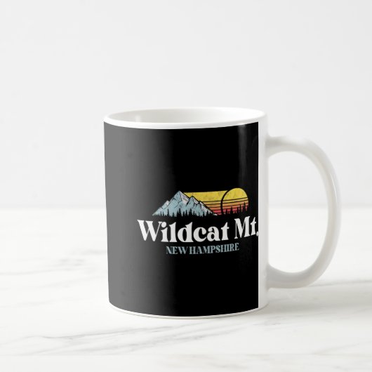 Wilat Mountain, New Hampshire, Ski Slopes Snowboar コーヒーマグカップ (右)