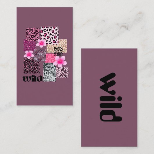 wild 名刺 (正面/裏面)