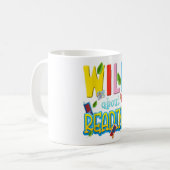 Wild About 読's Dr先生赤と白ストライプ コーヒーマグカップ (正面左)