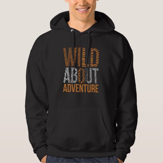 WILD About Adventure Safari Theme Art パーカ (正面)