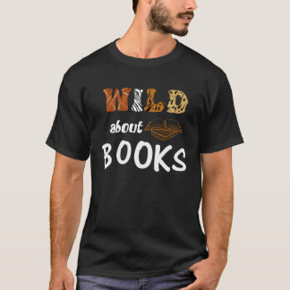 Wild About Books博士先生本書本書図書館 Tシャツ