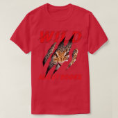 Wild About Books Leopard Claw I Love Reading Book Tシャツ (デザイン正面)
