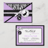 Wild About Bunnies Reminder Notecard エンクロージャーカード (正面/裏面)