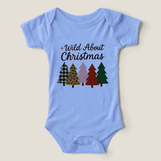 Wild about Christmas baby one piece infant (デザイン正面)