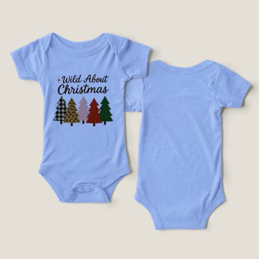 Wild about Christmas baby one piece infant (デザイン正面&裏面)
