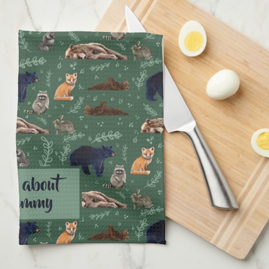 Wild about Grammy キッチンタオル (四つ折り)