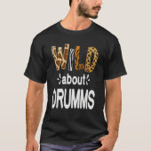 Wild About Guitars Guitarist and Guitar Player Tシャツ (正面)