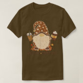 Wild About Pumpkin Spice Cute Gnome Fall Leaves Th Tシャツ (デザイン正面)