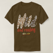 Wild About Reading Present for Book Lovers  Tシャツ (デザイン正面)