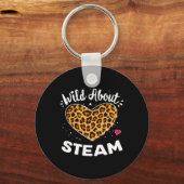 Wild About Steam Leopard Squad Stem Byck To School キーホルダー (正面)
