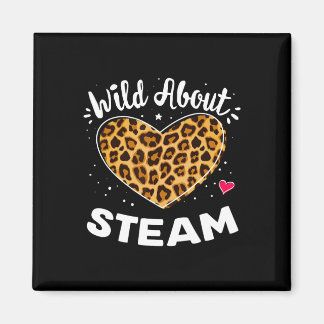 Wild About Steam Leopard Squad Stem Byck To School マグネット