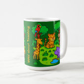 Wild About Teaching  Jungle Animal Mug for Teacher コーヒーマグカップ (正面右)