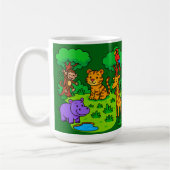 Wild About Teaching  Jungle Animal Mug for Teacher コーヒーマグカップ (左)