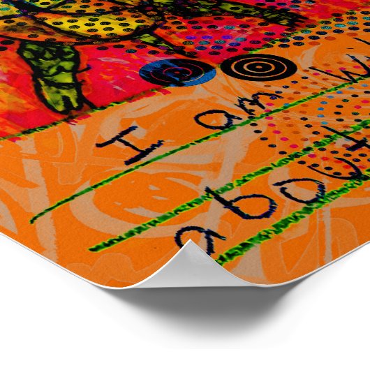 Wild About Turtles (orange) 8 x 10 download ポスター (角)