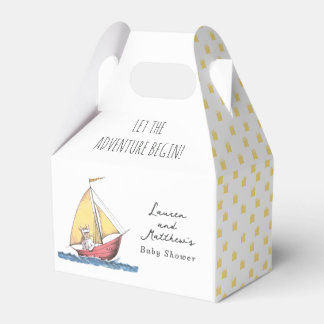 Wild Adventure Baby Shower Sailboat フェイバーボックス
