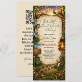 Wild Adventure Hunter & Fisherman Boy's Birthday  招待状 (正面/裏面)