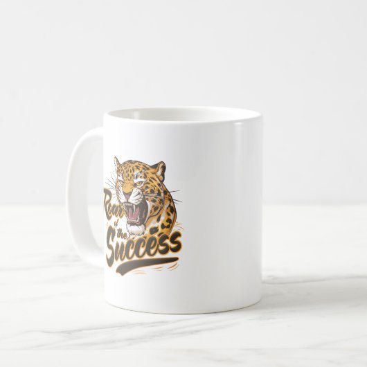 Wild Ambition – Roar Your Way to Success コーヒーマグカップ (正面左)